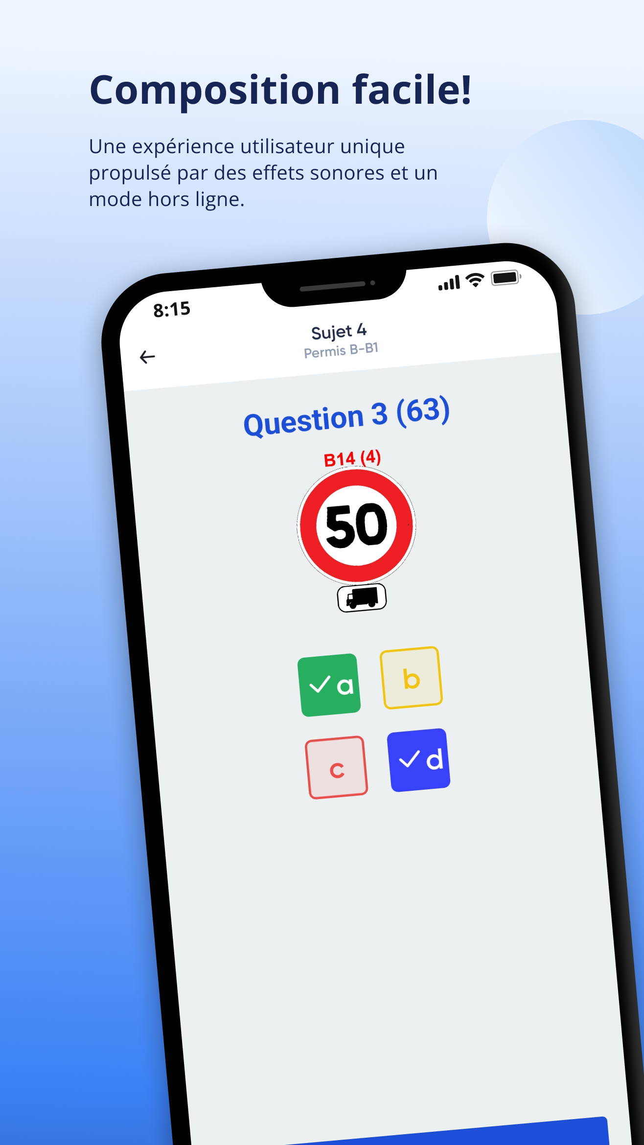 Tests et examens AACR - Entraînement permis de conduire